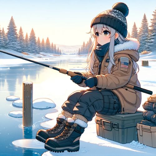 冬で釣り人が少ない様子